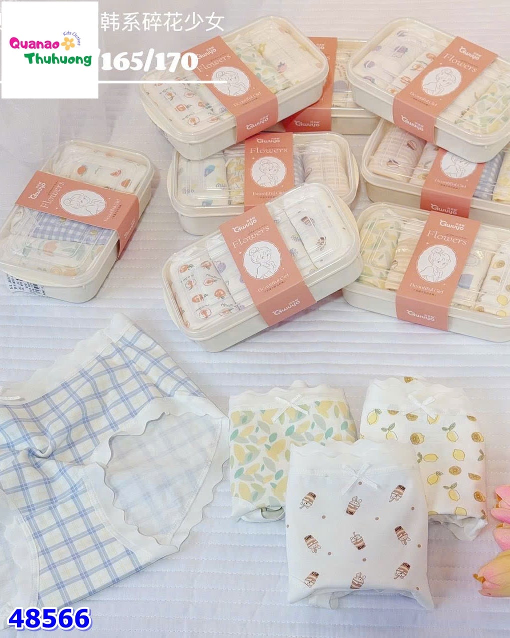 Set 4 chip tam giác màu kem hình