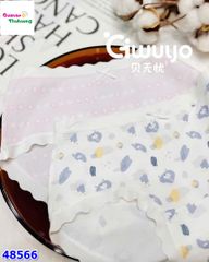 Set 4 chip tam giác màu kem hình