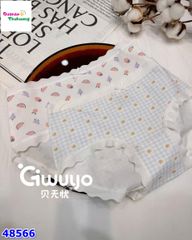 Set 4 chip tam giác màu kem hình