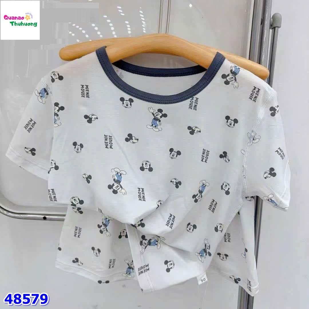 Bộ Tencel kem Mickey