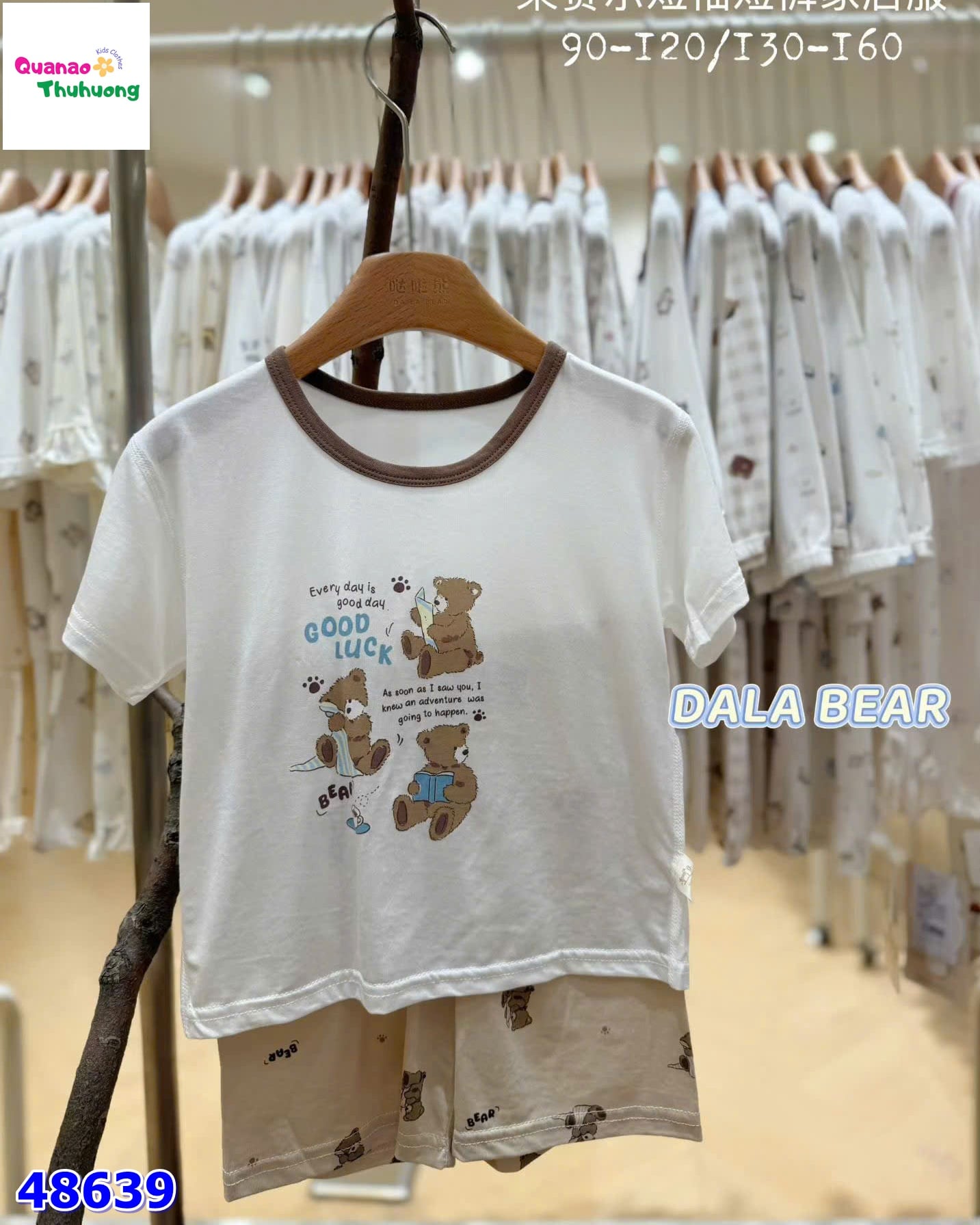 Bộ Tencel gấu good luck