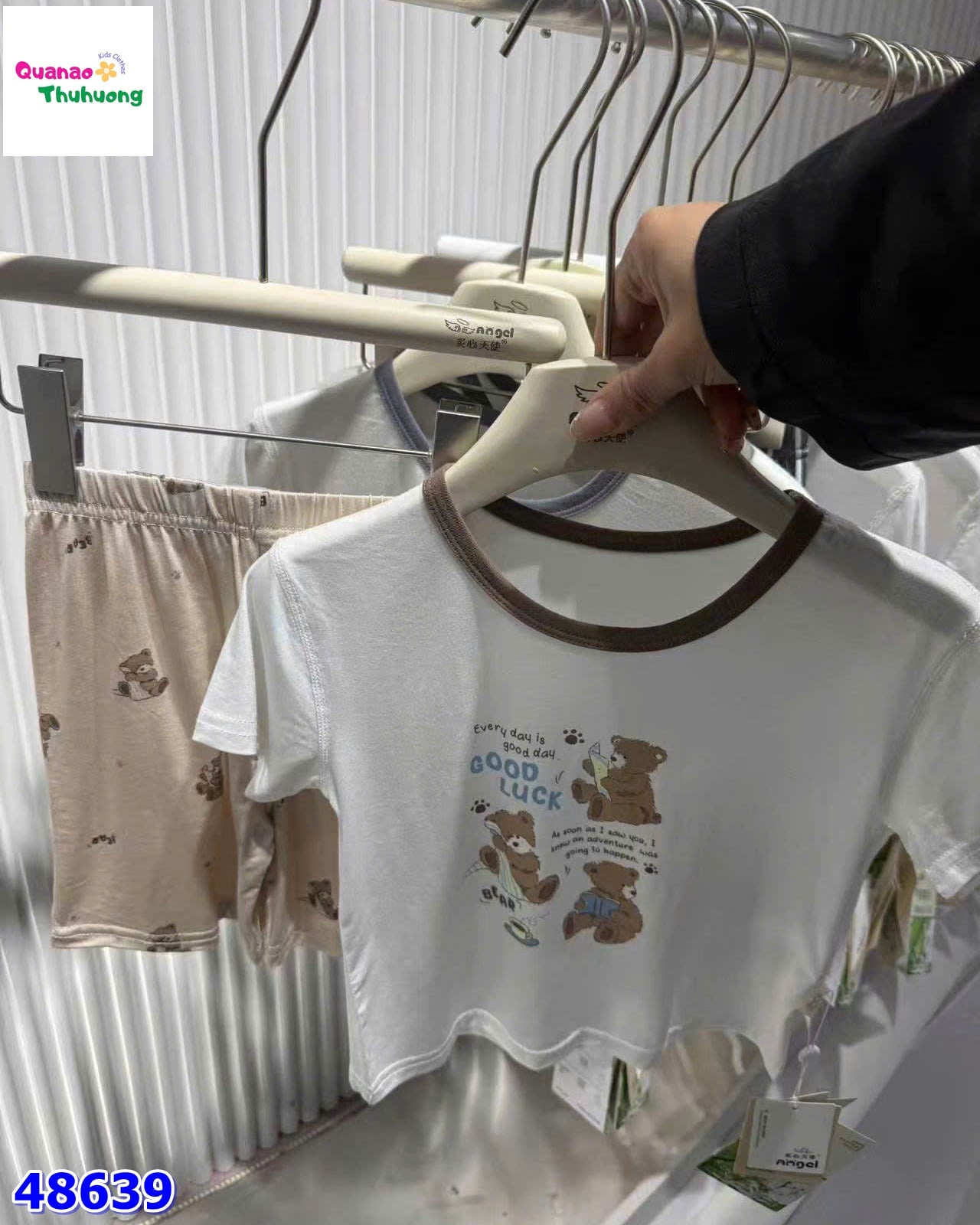 Bộ Tencel gấu good luck