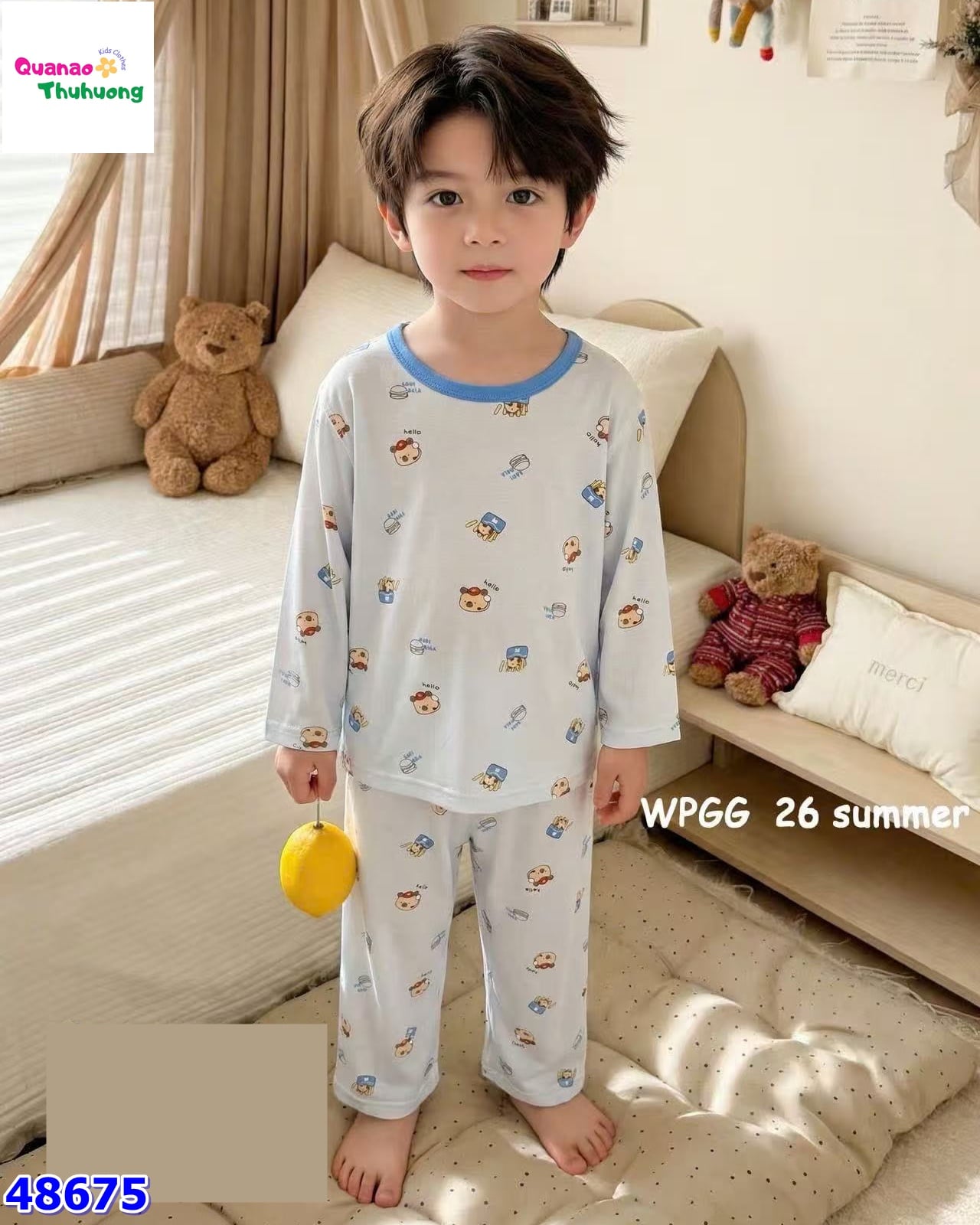 Bộ Tencel dài xanh Cappy