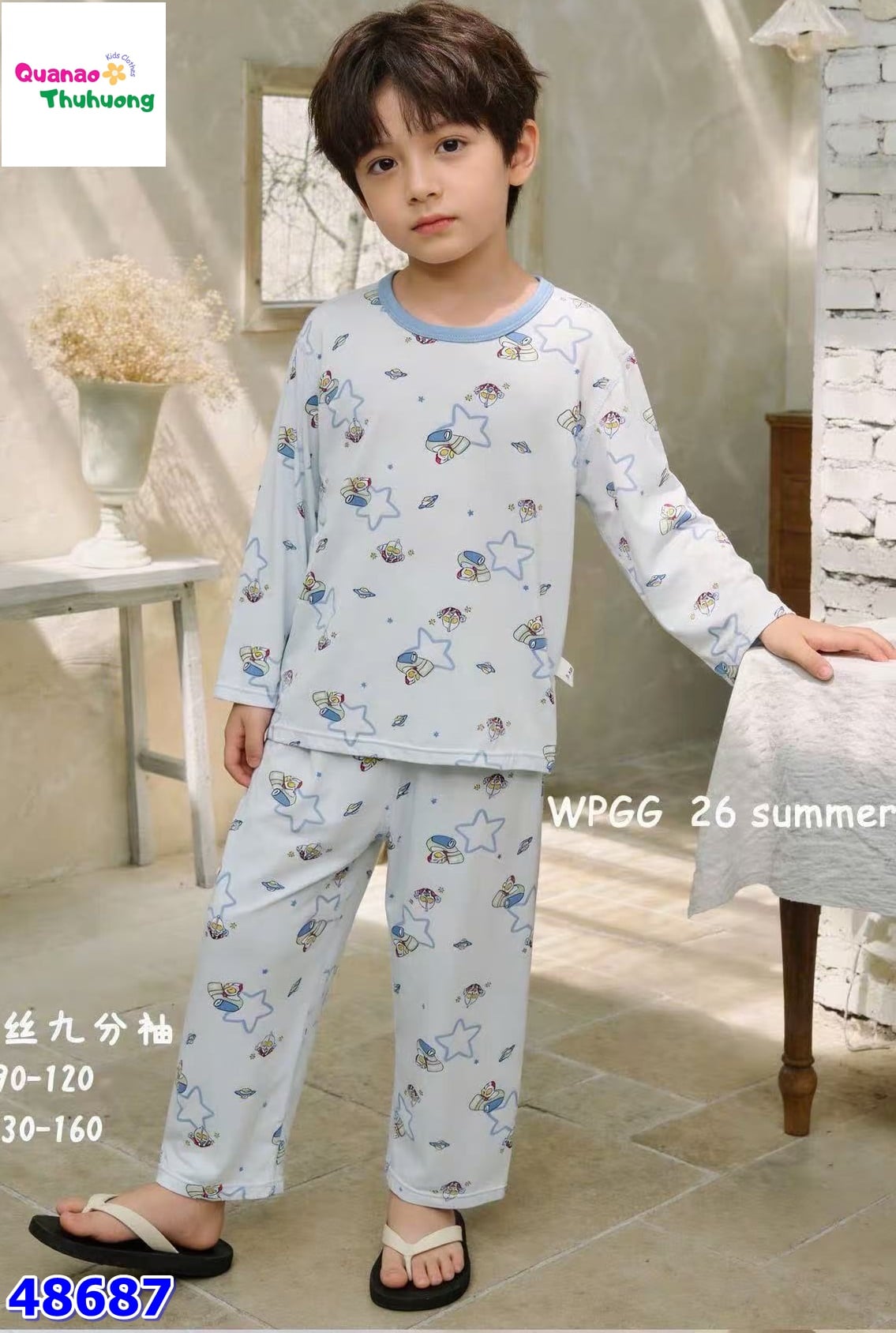 Bộ Tencel dài siêu nhân