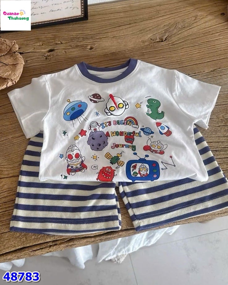 Set bộ trắng siêu nhân & khủng long