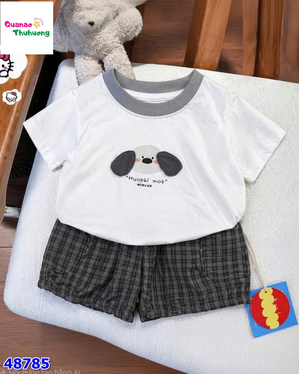 Set bộ kem cún xám