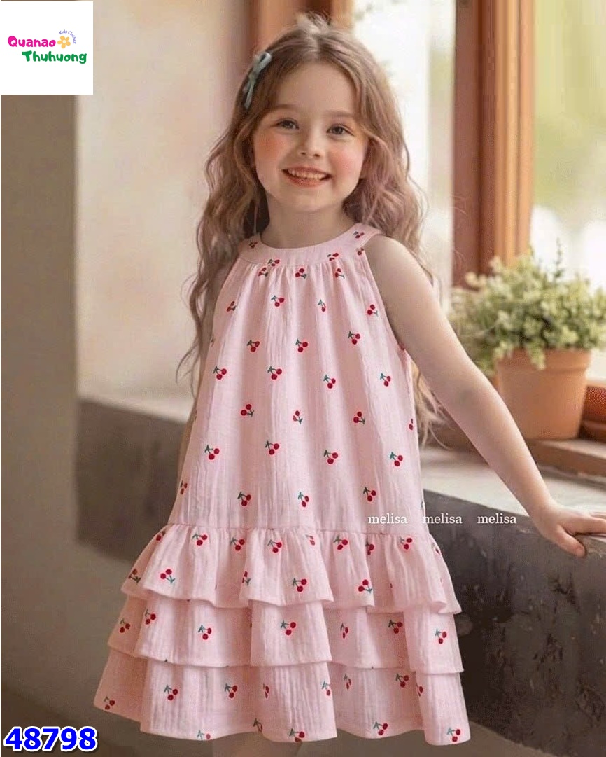 Đầm MLS hồng cherry