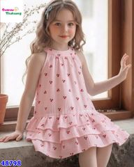 Đầm MLS hồng cherry
