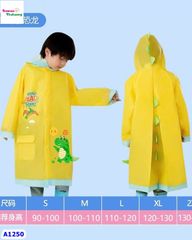 Áo mưa vàng khủng long simple