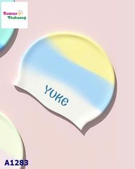 Nón bơi Yuke loang vàng xanh