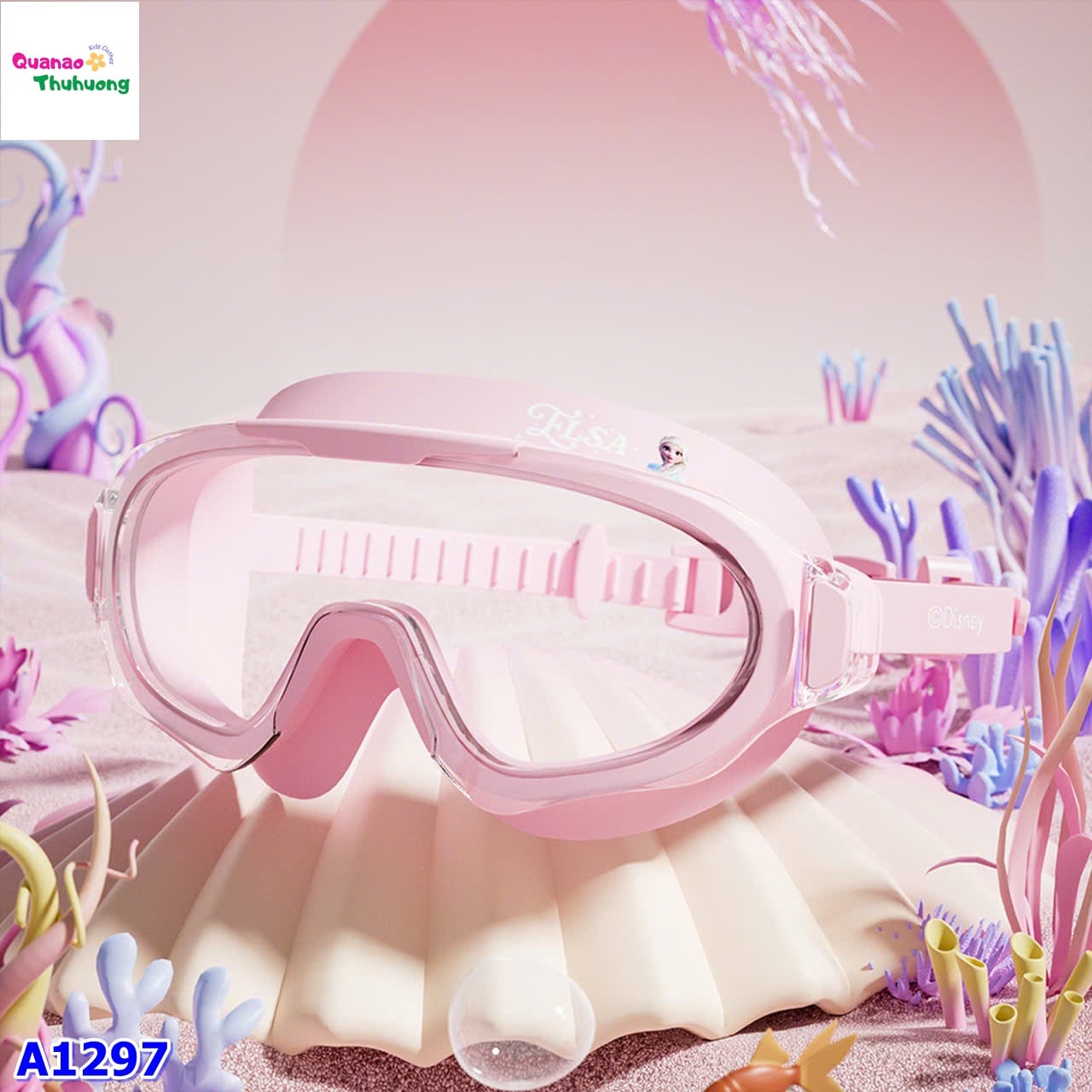 Kính bơi Yuke hồng Elsa