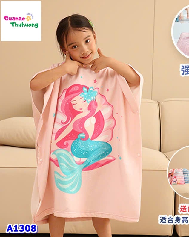 Khăn bơi nàng tiên cá vỏ sò