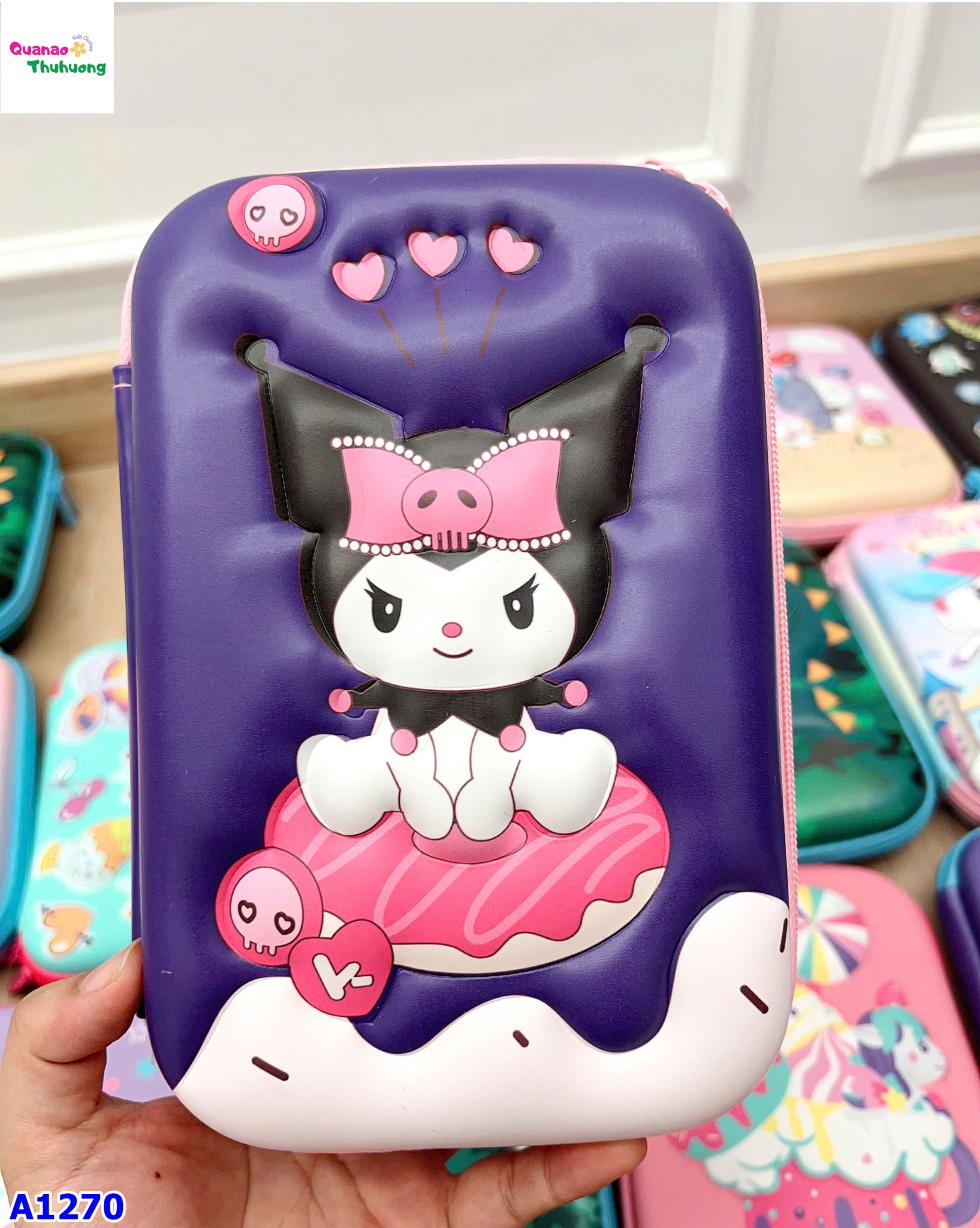 Hộp bút tím Kuromi