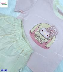 Bộ áo hồng Kitty thỏ