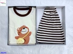 Bộ áo kem gấu vịt