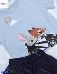 Bộ áo xanh cáo & thỏ 3D