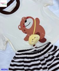 Bộ áo kem gấu vịt