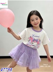 Set váy Cinamorol tím