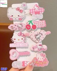 Set 10 kẹp tóc Hello Kitty