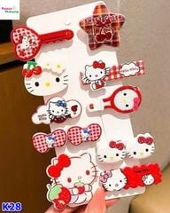 Set 10 kẹp tóc Hello Kitty