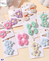 Set 8 kẹp tóc Hoa&Nơ