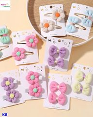 Set 8 kẹp tóc Hoa&Nơ