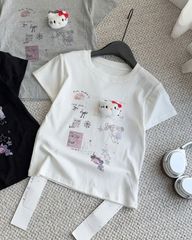 Áo DADONG trắng Hello kitty bông