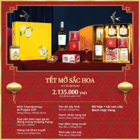 Bộ Quà Tặng Tết Mở Sắc Hoa