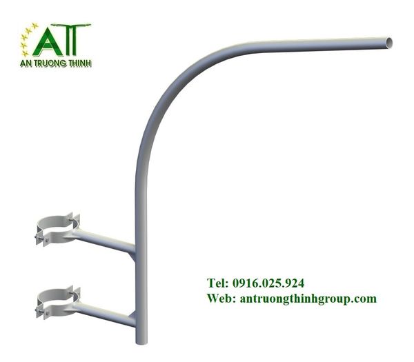 Cần đèn đường ngang ốp liền