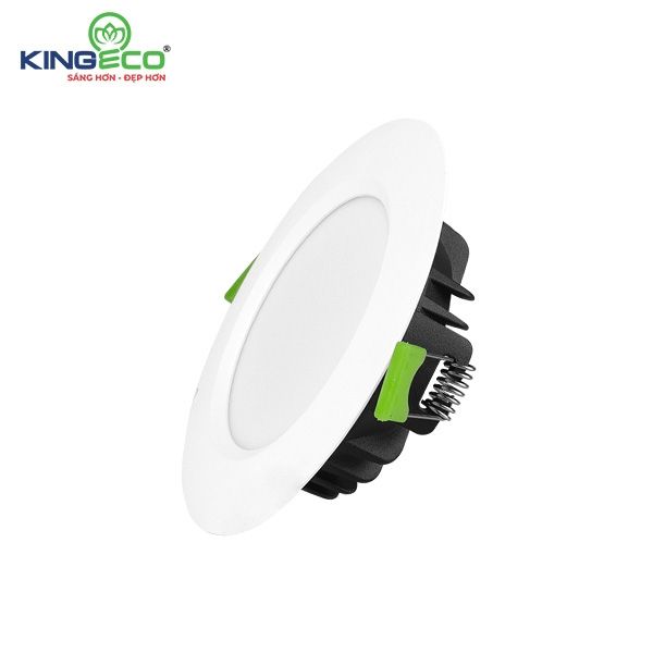 Đèn Âm Trần KingEco Mặt Trắng 7W - Chip LED Samsung, Siêu Mỏng