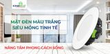 Đèn Âm Trần KingEco Mặt Trắng 7W - Chip LED Samsung, Siêu Mỏng