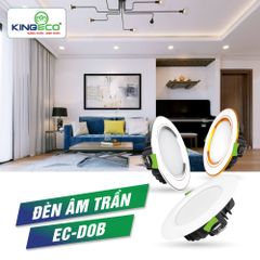 Đèn LED Âm Trần KingEco DOB Mặt Trắng 12W (ASV-50-T)