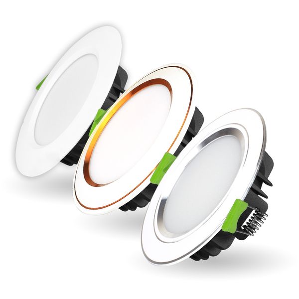 Đèn LED Âm Trần KingEco DOB Cong Bạc 8W (AST-50-T)