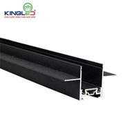 Thanh ray nam châm KINGLED đen 2m lắp âm