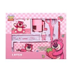 Bộ Dụng Cụ Học Tập Disney DM6049- Set  Quà Tặng 7 Món Cho Bé Gồm Hộp Bút, Cục Tảy, Kéo, Gọt Bút Chì