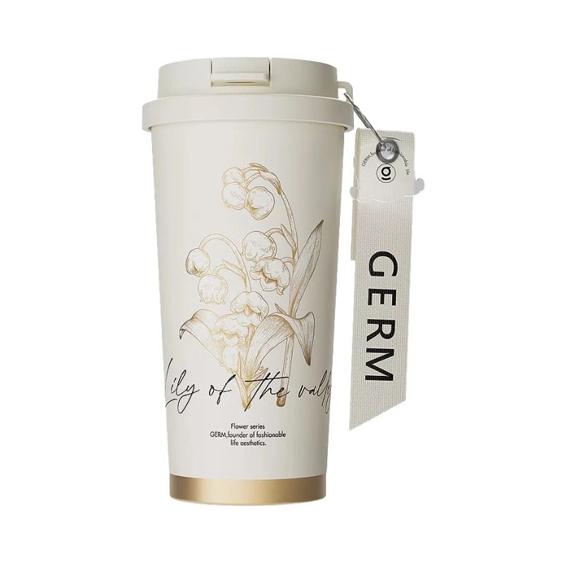 Ly giữ nhiệt họa tiết hoa linh lan GERM GE-23AW-B47