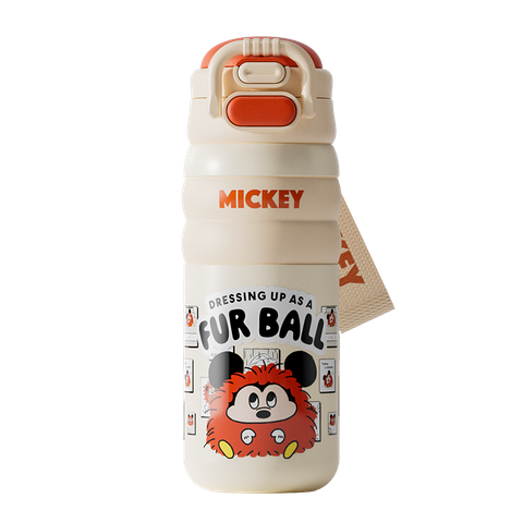 Bình Giữ Nhiệt Disney Inox 316 Cao Cấp 480ml H15077- Bình Nước Học Sinh Lõi Thép 6 Lớp Khóa Nhiệt 12H Có Quai Đeo