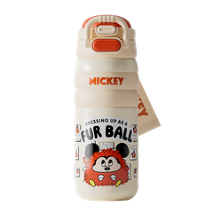 Bình Giữ Nhiệt Disney Inox 316 Cao Cấp 480ml H15077- Bình Nước Học Sinh Lõi Thép 6 Lớp Khóa Nhiệt 12H Có Quai Đeo