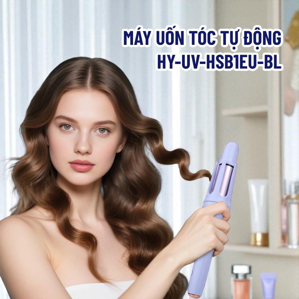 Máy uốn tóc tự động Hyundai - HY-UV-HSB1EU-BL
