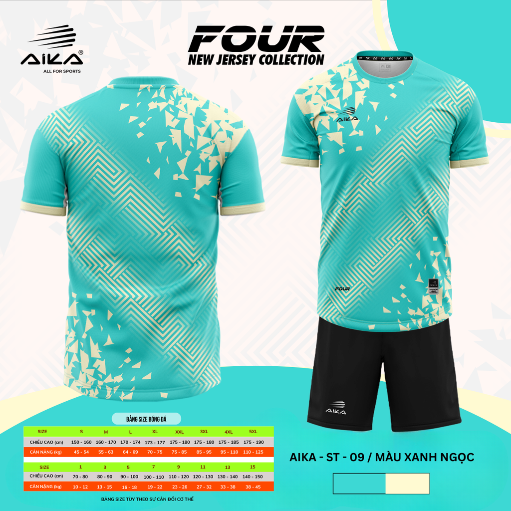 Quần Áo Bóng Đá Aika Siêu Tốc 14 - FOUR