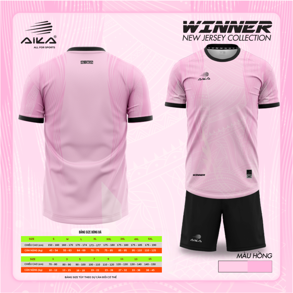Quần Áo Bóng Đá Aika Siêu Tốc 19 - WINNER