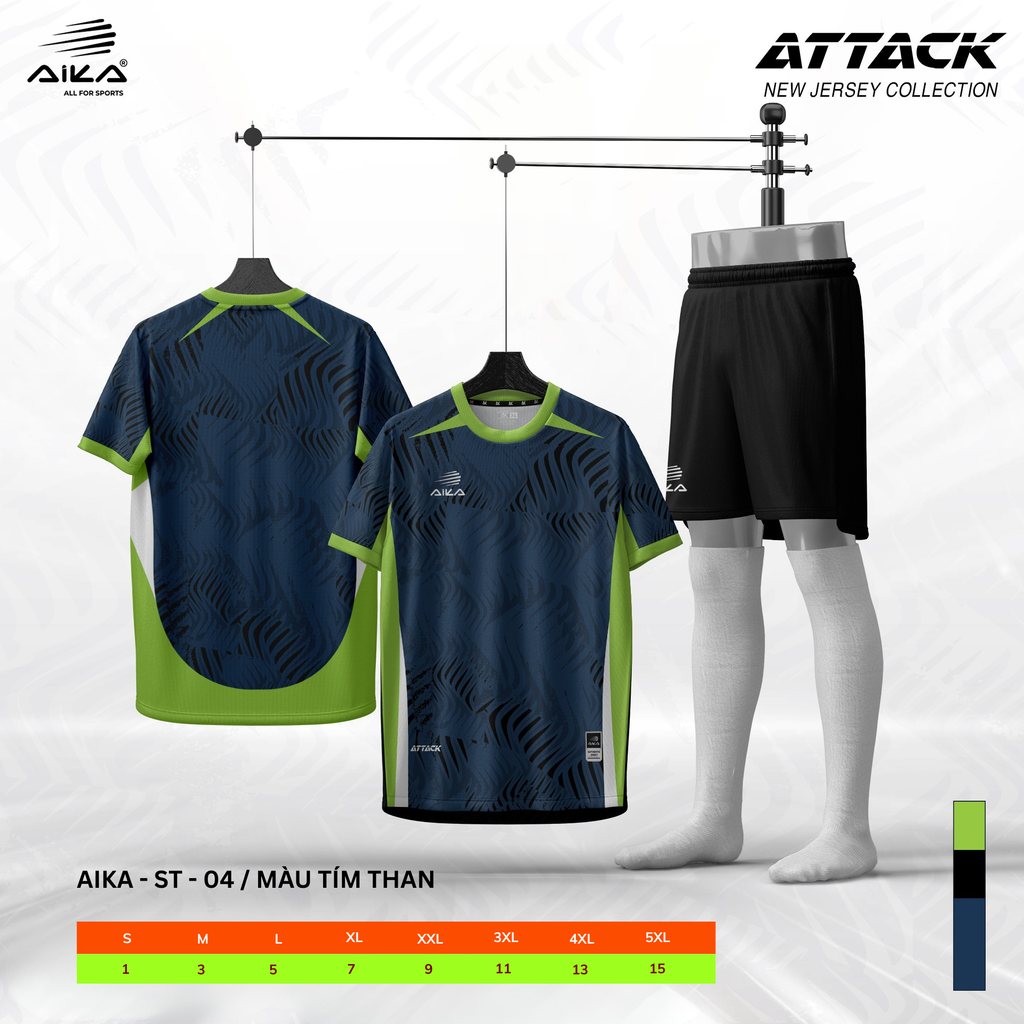 Quần Áo Bóng Đá Aika Siêu Tốc 07 - ATTACK