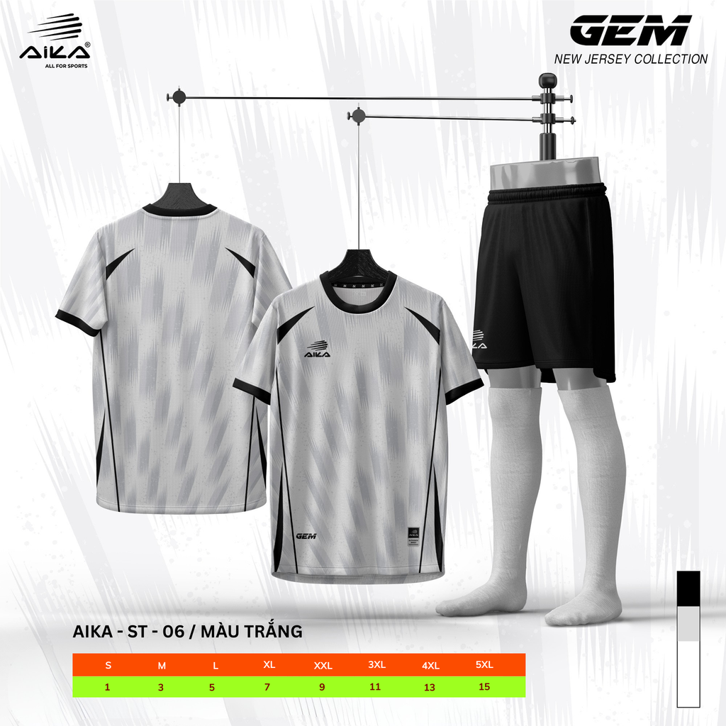 Quần Áo Bóng Đá Aika Siêu Tốc 03 - GEM