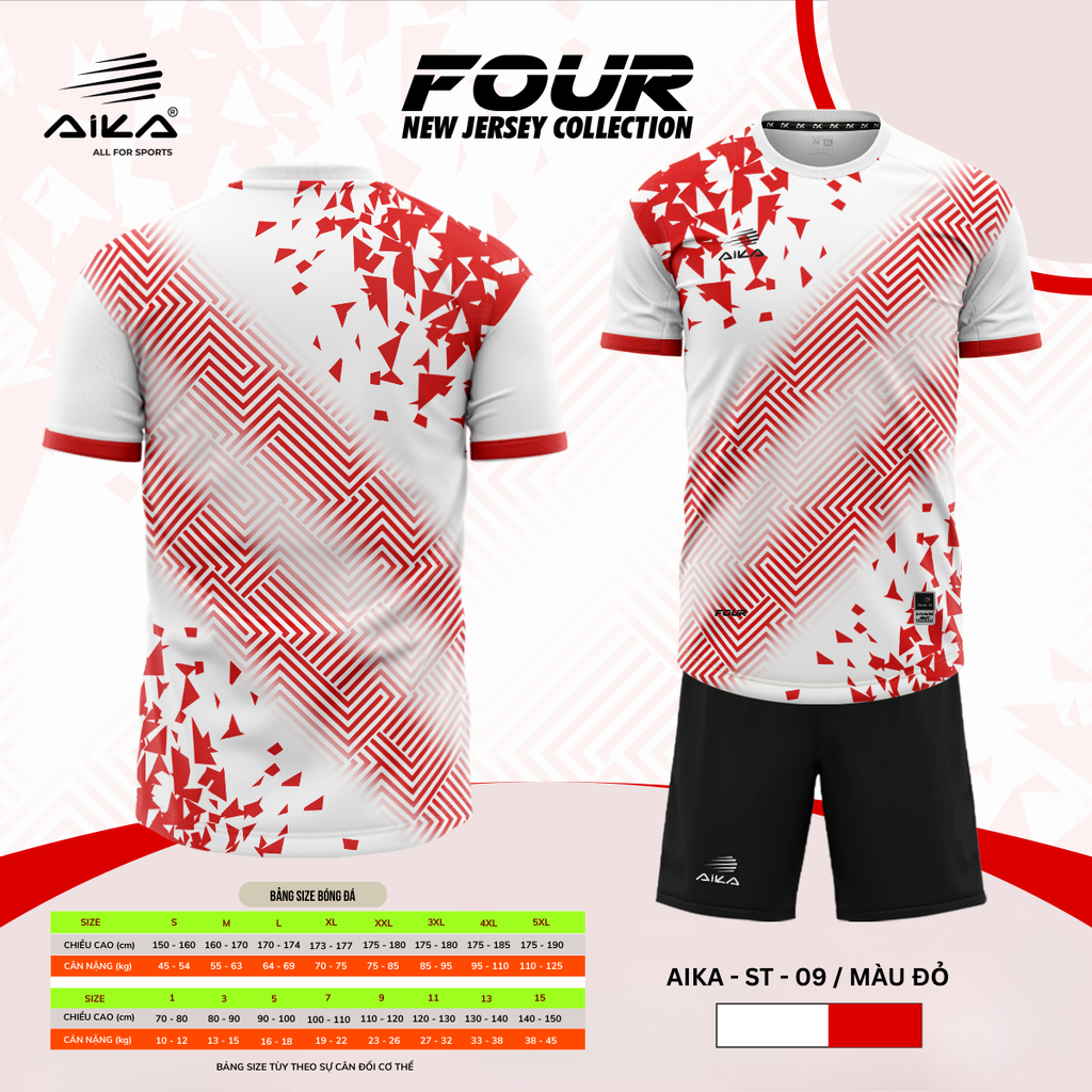 Quần Áo Bóng Đá Aika Siêu Tốc 14 - FOUR