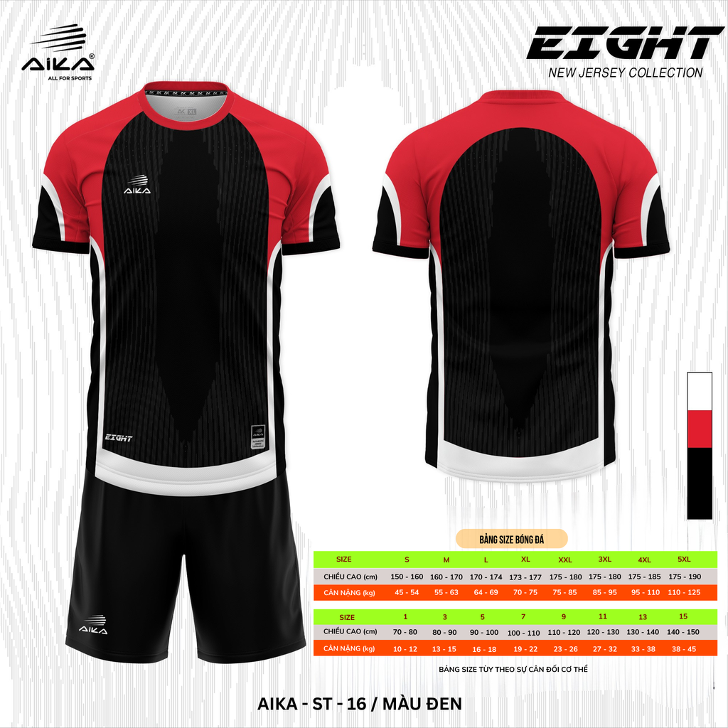 Quần Áo Bóng Đá Aika Siêu Tốc 09 - EIGHT