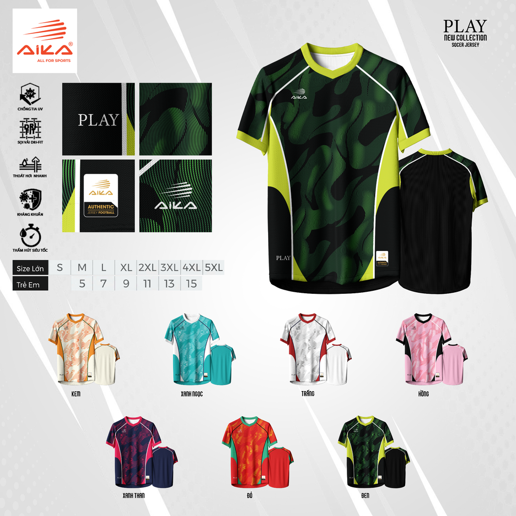 Quần Áo Bóng Đá Aika Siêu Tốc 39 - PLAY