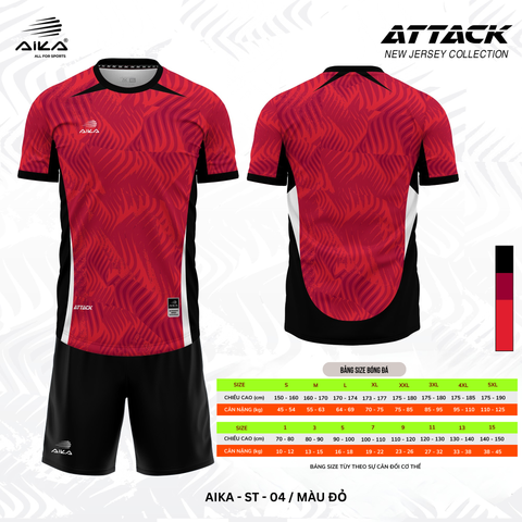 Quần Áo Bóng Đá Aika Siêu Tốc 07 - ATTACK