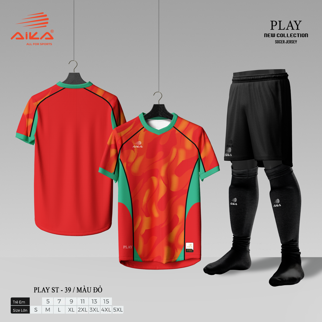 Quần Áo Bóng Đá Aika Siêu Tốc 39 - PLAY