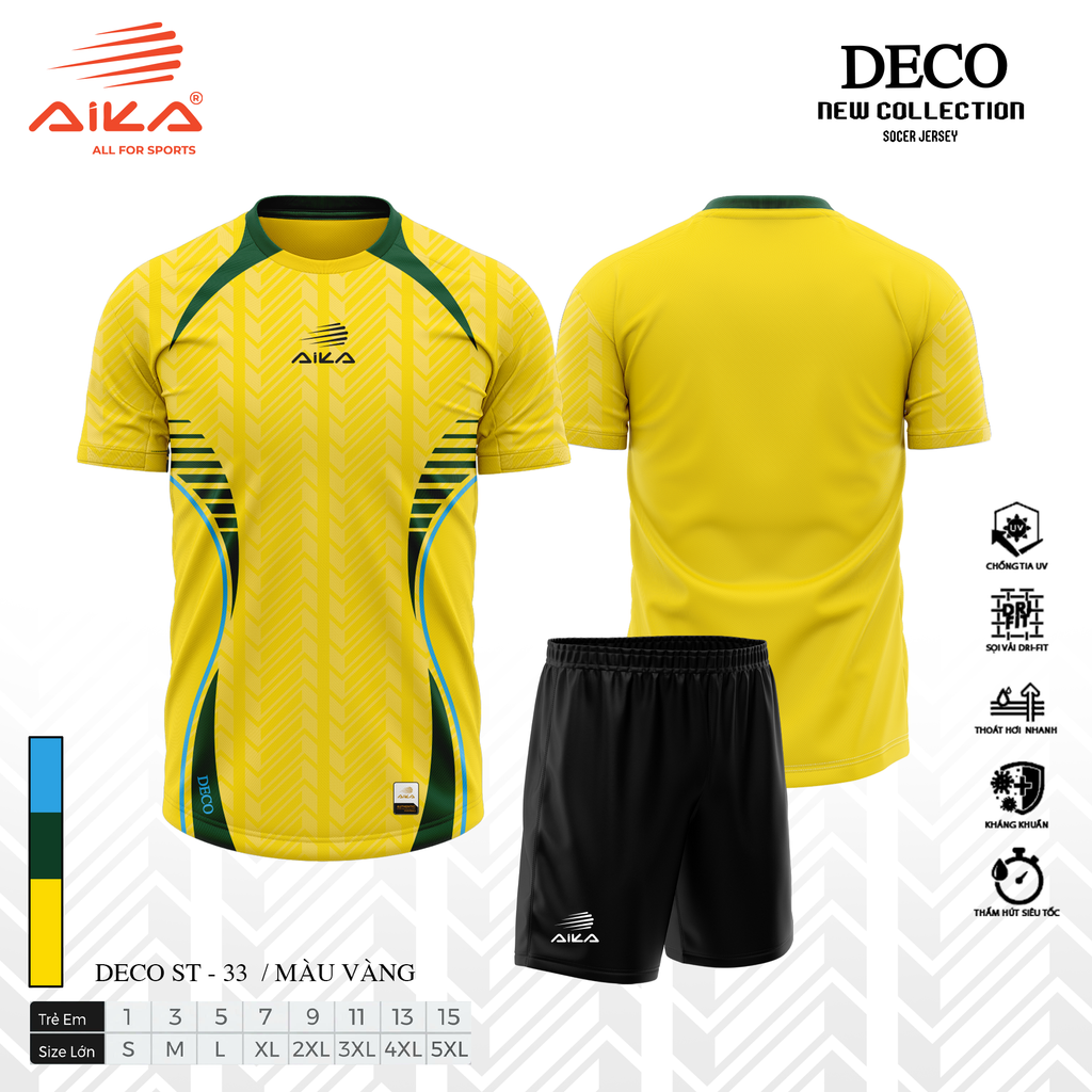 Quần Áo Bóng Đá Aika Siêu Tốc - DECO
