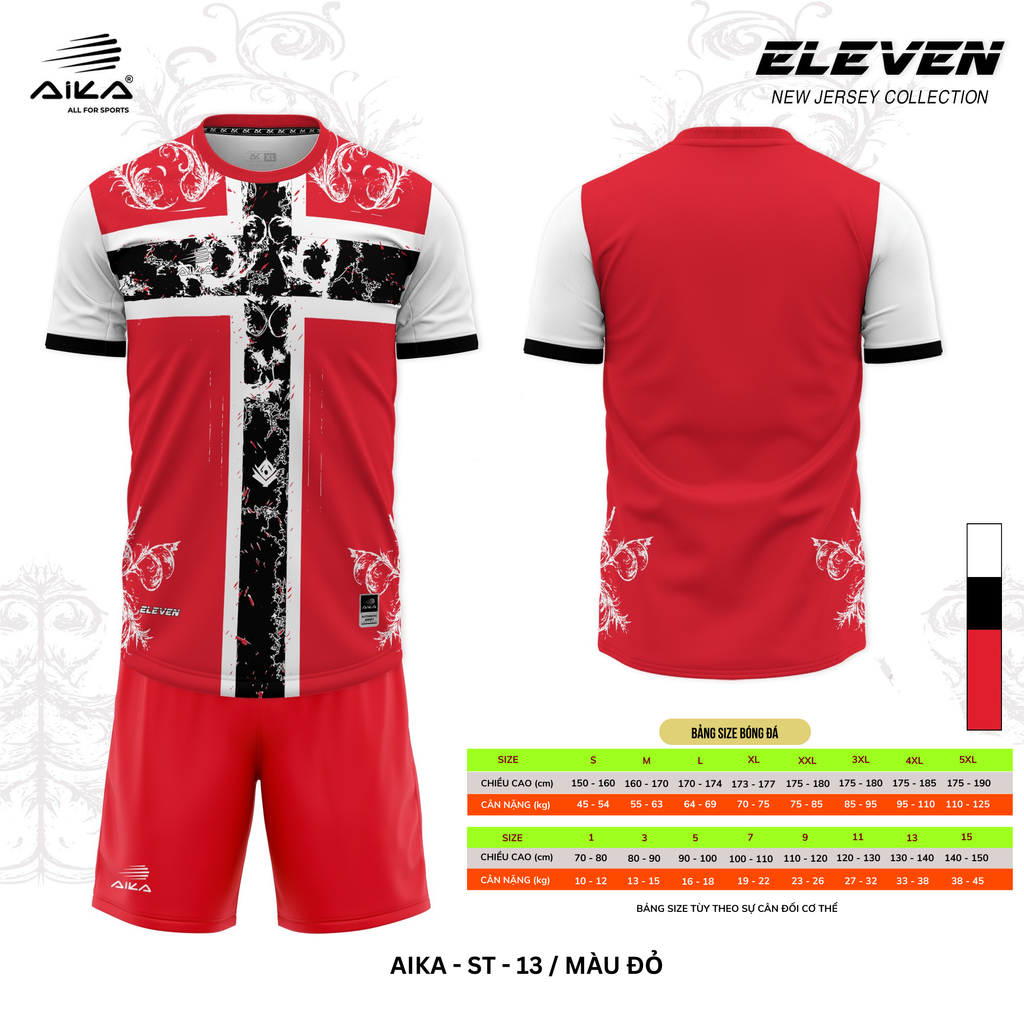 Quần Áo Bóng Đá Aika Siêu Tốc 08 - ELEVEN